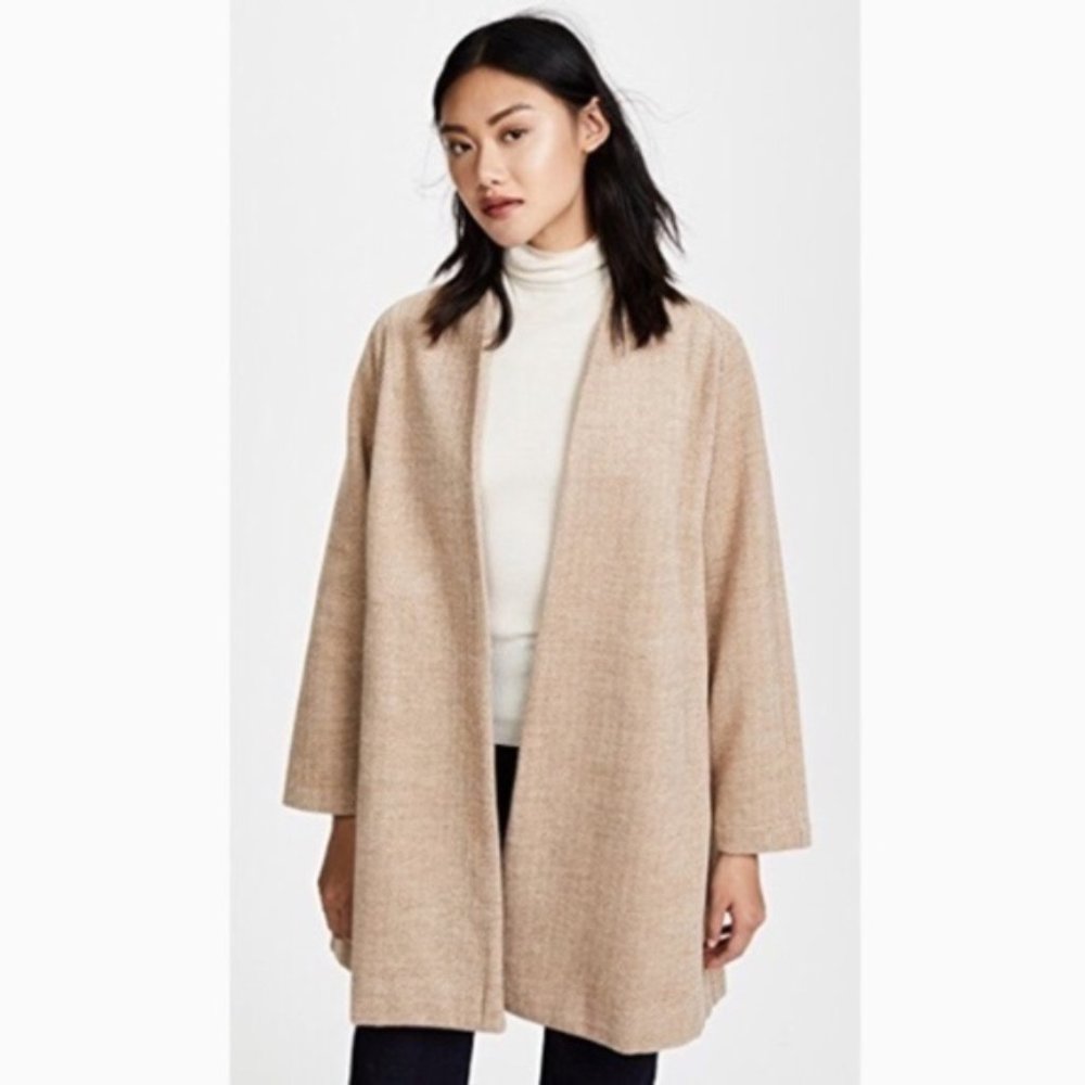 NWOT Madewell Stanza Herringbone Coat (S) - Picture 3 of 5